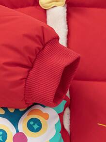 Balabala Baby Down Jacket, New Year , 2025 Chinese-Style Festival Wear - Chinese Red - View 8