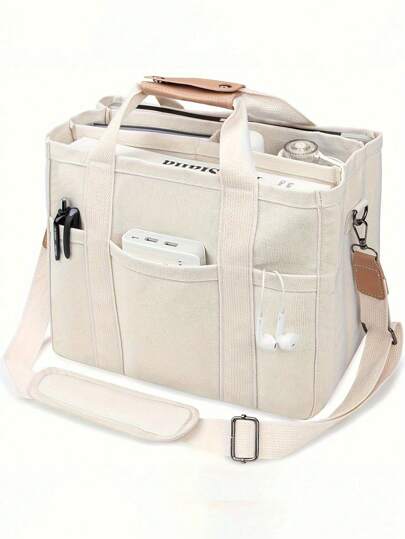 Large Capacity Shoulder Bag - Multiple Pockets, Versatile Tote With Handles,New Shoulder Bag - Women's Handbag