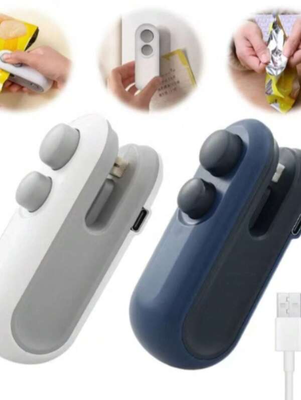 KIT 2 Mini seladora de embalagem recarregável