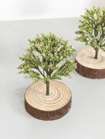 1 件人造桃花树装饰块，家庭/浴室/花园/办公室装饰家居装饰返校房间装饰学校用品，假植物