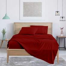 Luxurious Super Soft 4-Piece Bamboo Sheet Sets - Multiple Colors & Sizes Available - Burgundy - View 1