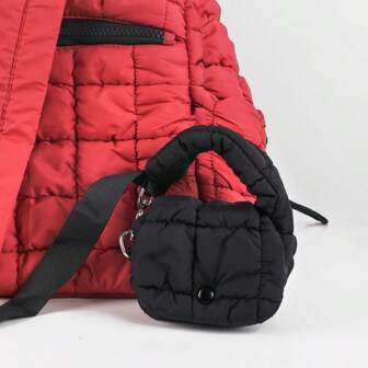 时尚耳机包零钱包日韩风百褶云朵包迷你手提包日常百搭适合日常出行户外旅行搭配