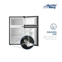 Arctic King 3.2 Cu Ft Two Door Mini Fridge With Freezer, Stainless Steel, E-Star - Grey - View 9