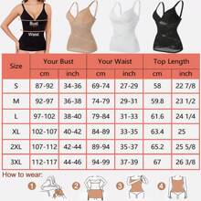 Slimming Women Firm Tummy Control Shapewear V-Neck Camisole Cami Vest Abdomen Compression Tank Top Body Shaper Ladies Underwear Undershirts Shaping Tops Shirts Spaghetti Strap - White - View 11
