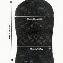 Máscara facial elegante de encaje negro y blanco, adecuada para máscaras de Halloween, velos de baile y San Valentín