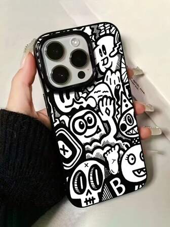 1pc Jelly Case Compatible With Iphone 16 PROMAX 11 12 13 PROMAX 14 PROMAX 15, Cartoon Footprint Design Phone Case Waterproof Shockproof Anti-Fall Scratch Resistant