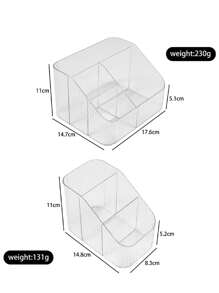 klimonla Acrylic Nail Polish Organizer Box, Transparent Desktop Nail Art Tool Storage Box, Suitable For Nail Salon, Elegant And Practical - Clear - View 6