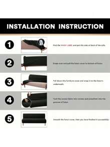 1pc Tropical Plant Floral Printed, Milk Silk Highly Elastic Armless Sofa/Bed Slipcover, Dust-Proof Durable Futon Cover, Suitable For Living Room & Bedroom All Seasons - Multicolor - View 4