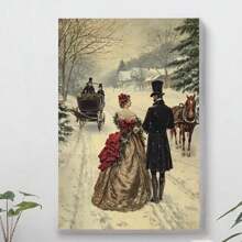 Autumn Birch Forest Canvas Art Print, - Modern Unframed Wall Decor For Living Room, Bedroom, Studio & Hallway