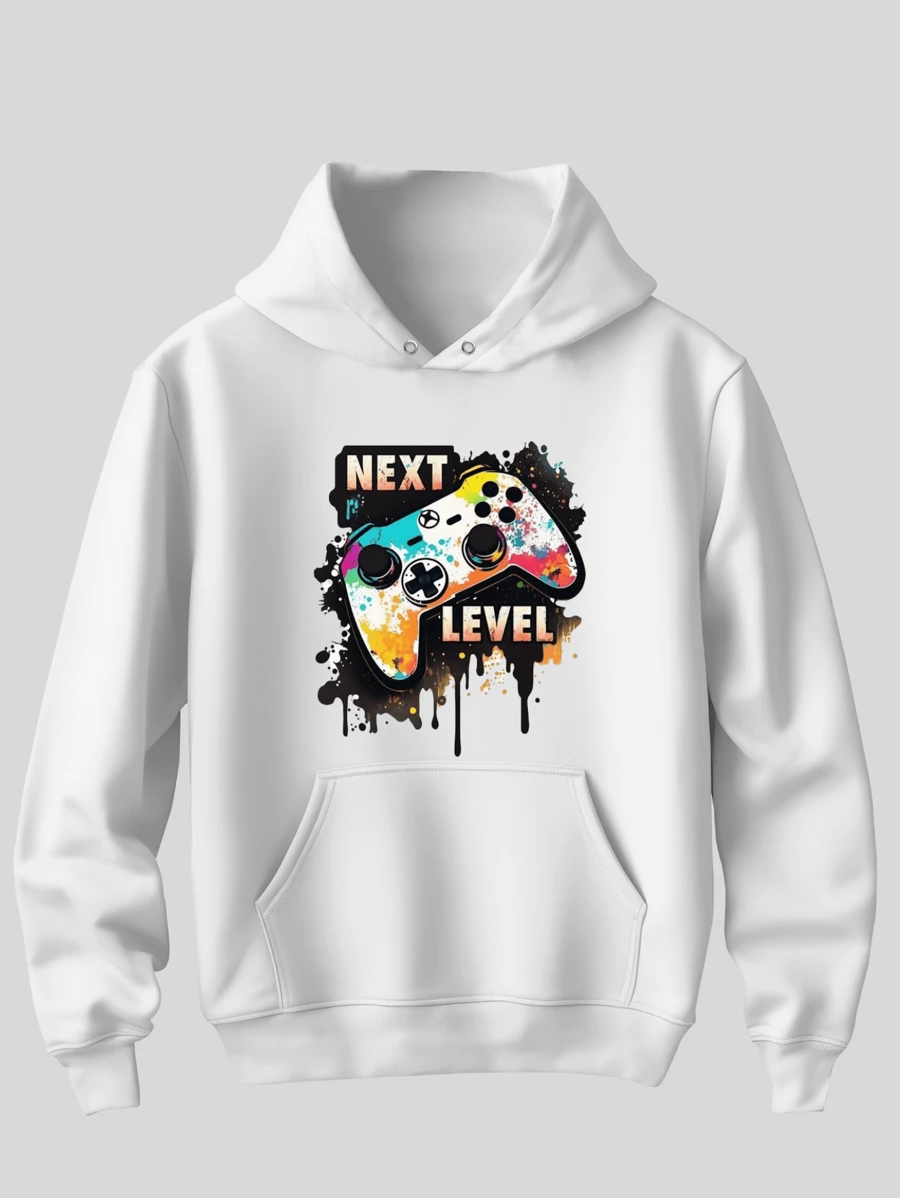 Next Level Men's Kids Sweatshirt Video Game Hoodie Game Jacket - trắng - Xem 1