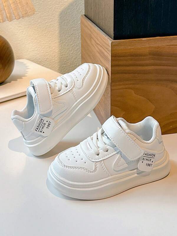 Zapatos casuales de caña baja con bloqueo de color y para niños, tenis deportivos para niños pequeños, apropiados para uso diario, interior/exterior, carrera, deportes, caminata, escuela, actividades al aire libre, adecuados para primavera, verano, otoño.