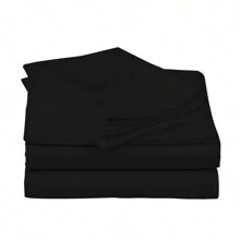 Luxurious Super Soft 4-Piece Bamboo Sheet Sets - Multiple Colors & Sizes Available - Black - View 3