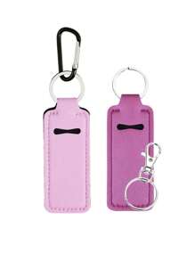 Lipstick Keychain Holder With Clip, Suitable For Women Winter Gift, Lipstick Case, Lipstick Bag, Portable Pocket Lip Gloss Tube Storage Bag, Travel Accessory, Lipstick Keychain Holder, Multi-Functional Accessory - Multicolor - View 14
