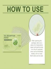 Face Blotting Paper With Powder Puff & Mirror, Oil Absorbing, Refreshing Oil Control, Retouch Makeup - Multicolor - View 4