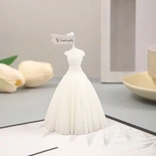 1pc, Wedding Aromatherapy Candles, Creative Styling, Evening Dress Dresses, Wedding Candle Decorations, Home Decorations, Souvenirs, Valentine's Day,Holiday Gifts