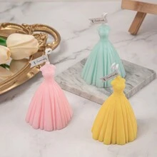 1pc, Wedding Aromatherapy Candles, Creative Styling, Evening Dress Dresses, Wedding Candle Decorations, Home Decorations, Souvenirs, Valentine's Day,Holiday Gifts