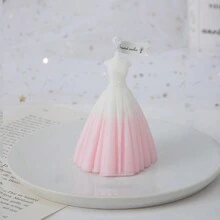 1pc, Wedding Aromatherapy Candles, Creative Styling, Evening Dress Dresses, Wedding Candle Decorations, Home Decorations, Souvenirs, Valentine's Day,Holiday Gifts