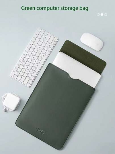 غطاء حقيبة للكمبيوتر المحمول متوافق مع MacBook Air 15 بوصة 2024 2023 M3 M2/Pro 16 2023-2019 M3 A2991 M2 A2780 M1 A2485 A2141, 15-15.6 بوصة محمول، حقيبة جلد PU مبطنة مقاومة للماء، لون المشمش