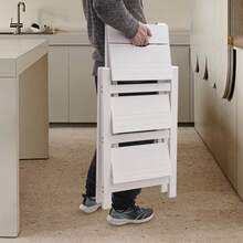 TFCFL 220.46 Lbs Step Stool, 3 Step Ladder, Folding Step Stool - White - View 5