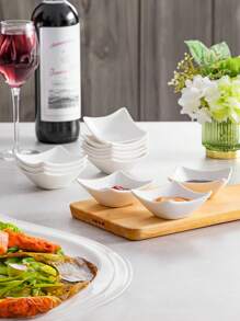 圣诞节6件套/12件套陶瓷酱料碟、盘子、餐具碗，厨房装饰，家居装饰，餐厅调味碟，可盛放盐、糖、香料、辣椒粉等，适合户外、婚礼、派对、送礼、生日、周年纪念、午餐盒、便当盒、返校季家居装饰、新年礼物