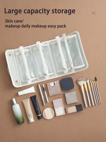 1 pieza Bolsa de maquillaje personalizada, con nombre personalizado, organizador de cosméticos multifuncional, regalo para dama de honor, regalo de cumpleaños, regalo para la abuela, regalo de aniversario, regalo del Día de San Valentín, regalo del Día de la Madre, regalo para la mejor amiga, regalo para mamá, regalo para la novia, regalo para ella, regalo para la esposa, bolsa de maquillaje, accesorios de viaje