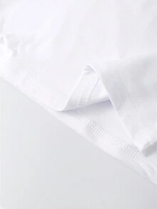 Personalized Loose Fit T-Shirt, Custom Print Photo Of Friends/Partners/Family/Pets, Family Gathering Group Uniform, Wedding Gift, Mother's Day Gift, Best Friend Gift, Anniversary Gift, Valentine's Day Gift, Gift For Her, Black Top, Autumn Clothing, Fall Shirt, Women's Top - White - View 7