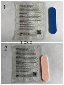 10 Stücke kurze handgemachte Aufklebe-Nägel für Party und Alltag, verschiedene Farben, schöne tropische Blumen, Lilien, für Mädchen, einfach zu tragen - Verschiedenfarbig - Übersicht 7