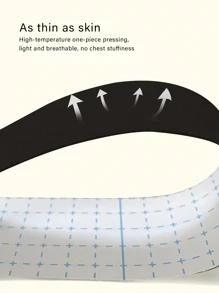 1 rol borstentape verstevigt uw borsten, tepelbedekker ademende borstlifttape voor A-E cup grote borsten!