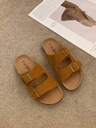 Plus Size Women's Shoes Size 41-43, Wide Feet Sandals, New Summer Fashion Strap Bohemian Shoes, Casual Comfortable Flat Beach Slippers