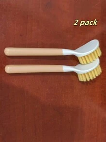 1 pezzo Spazzola da cucina con manico lungo per il lavaggio delle pentole, resistente agli oli, dotata di impugnatura anti-scottatura, per la pulizia di pentole e piatti, cucina, bagno, uso domestico, accessori per la casa