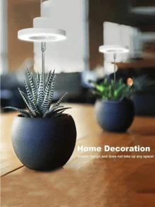 1pc Plant Growth Lamp, Suitable For Indoor Plants, Adjustable Height, Timing Function, Brightness Adjustable, Suitable For Small Plants, USB Powered - Three Colors Of Light - View 7