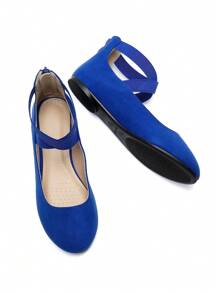 Women Flats Shoes Elastic Crossover Ankle Straps Ultra Soft Comfortable Dress Casual Elegant Style Party Dancing Ballet Flats