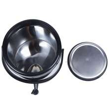 Stainless Steel Insulation Barrel 8L Kitchen Heat Insulation Barrel - Black - View 3