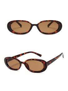 1 副黑色小框椭圆形眼镜架，时尚眼镜，适合日常配饰，女士沙滩配饰，太阳镜，太阳镜，基本款，适合毛衣，牛仔裤，运动裤，连帽衫，夹克，连衣裙和长袖衬衫，时尚遮阳，优雅装扮，家庭出游，旅行度假，适合夏季海滩度假、户外、旅行