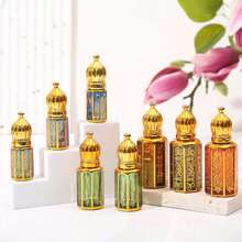 Chai thủy tinh đựng nước hoa du lịch Chai nhỏ mạ điện dập hình bát giác Chai tinh dầu Chai nước hoa Chai tinh chất dạng lỏng Quả bóng tinh tế Phong cách Trung Đông - Nhiều màu - Xem 10