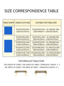 Conjunto de 1 peça, branco, toalha de mesa macia de poliéster e seda, material de poliéster, adequado para mesas de reunião familiar, mesas de restaurante de hotel, mesas de conferência, banquetes de casamento, mesas de centro, mesas de reunião familiar, mesas de restaurante de hotel, mesas de conferência, banquetes de casamento, adequado para festas de casamento e decoração de restaurante