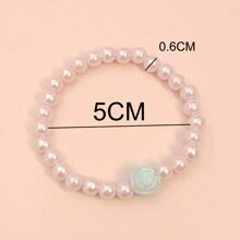 10 件随机颜色手链、派对礼物、课堂奖品、生日礼物、小礼品袋、圣诞礼物、情人节礼物 - 粉色 - 查看 2