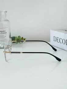 MELINDA MODA Women's Metal Eyeglass Frame Balfriff Fashion - preto dourado - 查看 4