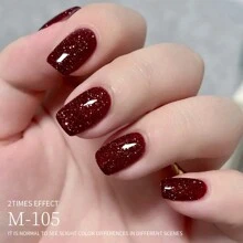 15ml碎钻万圣节圣诞美甲秋冬凝胶指甲油胶爆闪美拉德碎钻胶情人节情人美甲