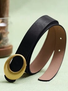 High-End Fashion Urban Lady Gold Plated Burgundy Leather Belt, Versatile For Various Occasions: Casual, Elegant, Business, Party, Vintage, Sexy, Cute, Aristocratic Summer, School Fall, Autumn, Halloween
