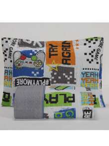 Single Bedspread Kit Double-Sided Boys' Print Bouti Kids - Trò chơi - Xem 2