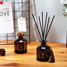 1pc 50ml Fragrance Deodorizer Aromatherapy, Large Capacity Vertical Rattan Diffuser For Air Freshening, Random Style