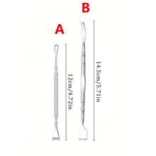 1pc, Blackhead Remover Tool Set, Comedone Extractor Kit, Double-Sided Pimple Popper Tool, Facial Acne Needle, Suitable For Face Skin Cleaning - Silver - View 7