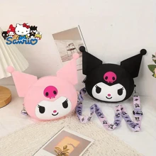 Sanrio Sanrio Hello Kitty & Kuromi Anime My Melody Sweetheart Shoulder Bag,Waterproof Shoulder Handbag,Cute Cable Organizer Bag, Small Objects Storage Bag, - Handbag With Coin Bag And Backpack Function - Made - Back To School Bag & School Supplies,Suitable For Casual Outings Stationery Supplies Gifts For Christmas Merry Christmas Christmas Trees Christmas Lights & Halloween