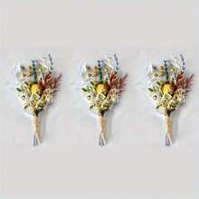 2/3/4/6/8/10/12 buc. Mini buchet de flori uscate, potrivit pentru decorarea centrului de birou pentru acasă, decorarea torturilor de petrecere, butoniere pentru domnișoare, decorațiuni vintage pentru nunta pentru bărbați în stil boho, cadou pentru mireasă