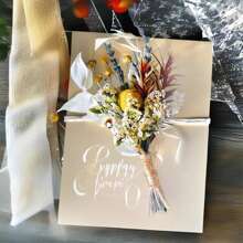 2/3/4/6/8/10/12 buc. Mini buchet de flori uscate, potrivit pentru decorarea centrului de birou pentru acasă, decorarea torturilor de petrecere, butoniere pentru domnișoare, decorațiuni vintage pentru nunta pentru bărbați în stil boho, cadou pentru mireasă