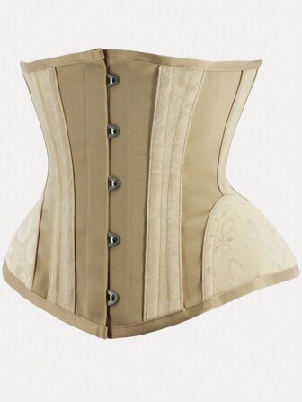 1 件女士束腰带，带 16 根钢骨，用于瘦身，复古哥特式腰部训练器