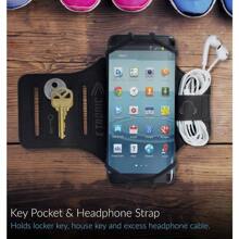 Rotatable Running Armband Cell Phone Holder For Running Or Walking  (Black) - Black - View 2