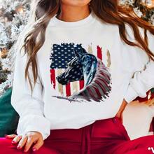 1 件美国国旗贴花马乙烯基贴花 T 恤熨烫贴纸热转印乙烯基贴片设计熨烫贴纸适用于衣服帽子枕头背包 DIY 装饰