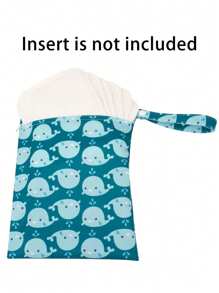 1 件装卡通印花湿袋尿布袋婴儿洗澡家庭装饰礼品